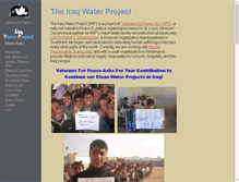 Tablet Screenshot of iraqwaterproject.org